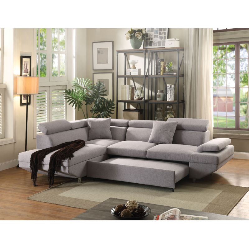 ACME Furniture - Jemima Sectional Sofa w/Sleeper - 52990