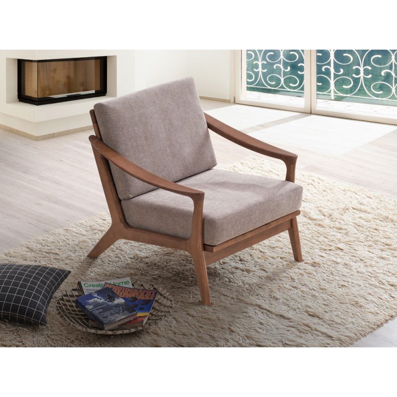 ACME Furniture - Lide Accent Chair - Light Brown & Brown - AC02378
