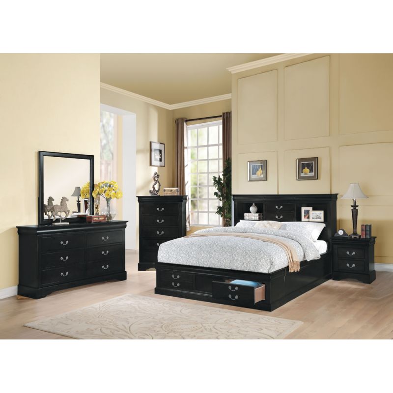 ACME Furniture - Louis Philippe III Queen Bed w/Storage - 24390Q