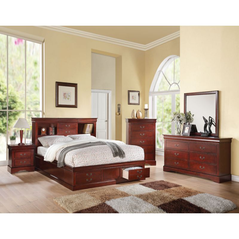 ACME Furniture - Louis Philippe III Queen Bed w/Storage - 24380Q