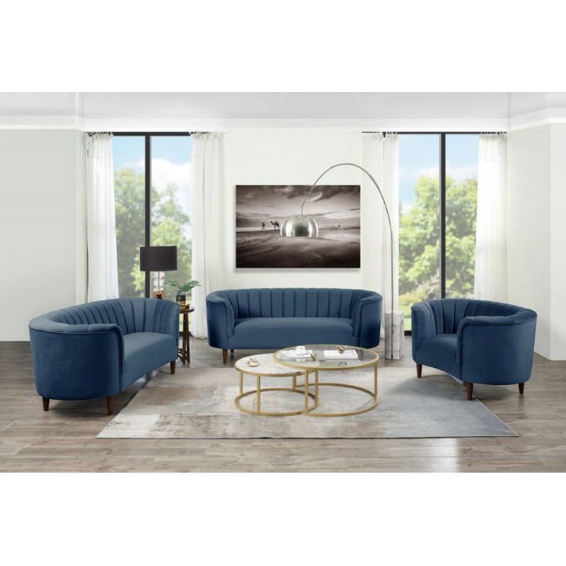 ACME Furniture - Millephri Chair - Blue Velvet - LV00171