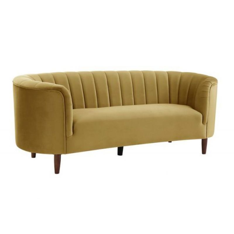 ACME Furniture - Millephri Sofa - Olive Yellow Velvet - LV00163