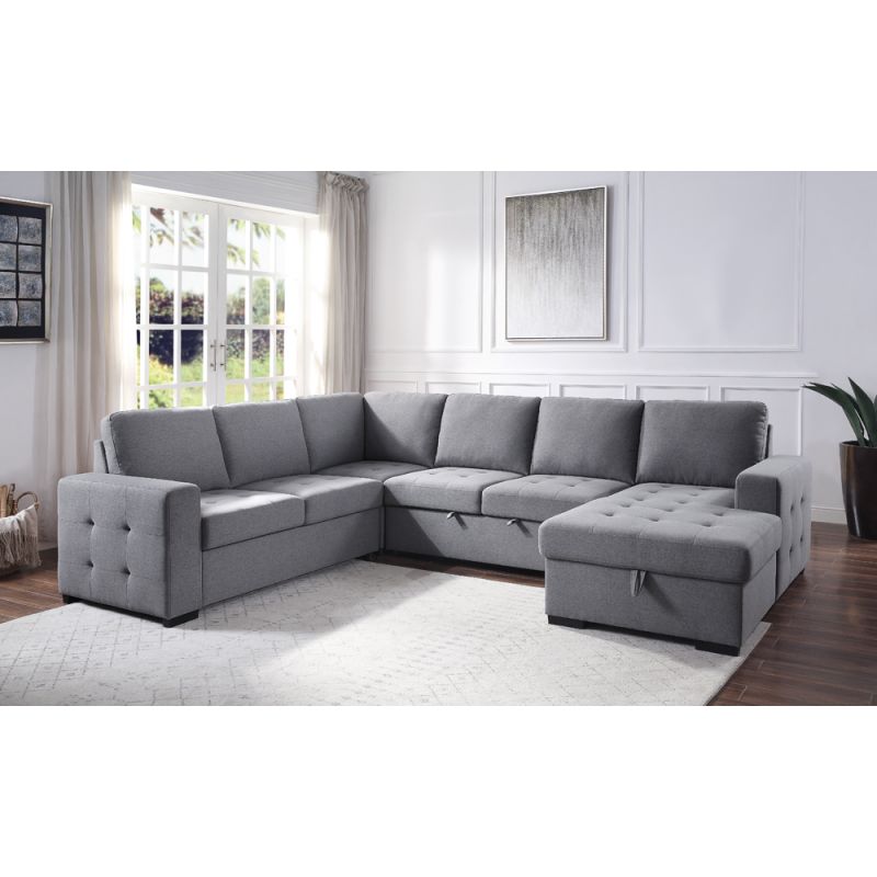 ACME Furniture - Nardo Sleeper Sectional Sofa w/Storage - 55545