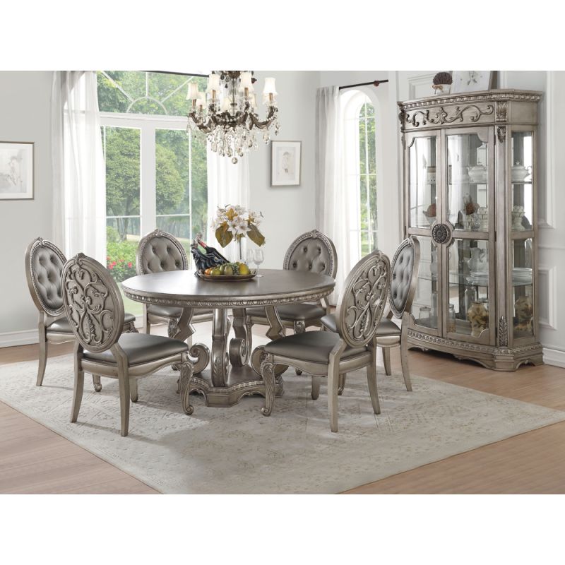 ACME Furniture - Northville Dining Table w/Single Pedestal (Round) - 66915