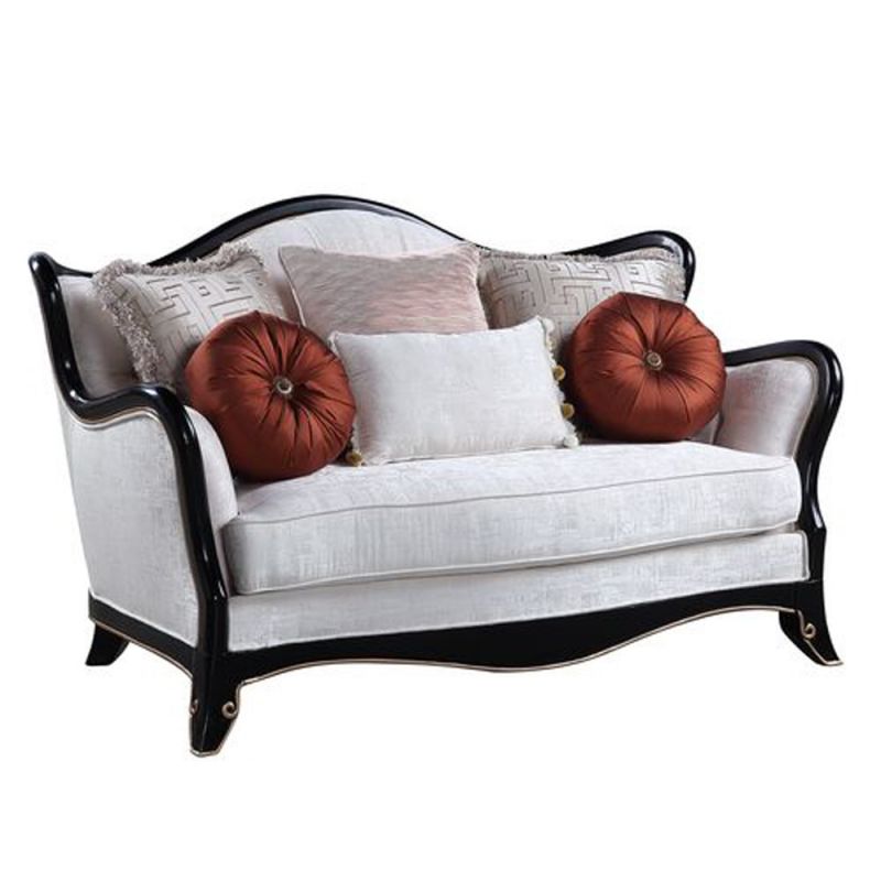 ACME Furniture - Nurmive Loveseat w/6 Pillows - Beige - LV00252