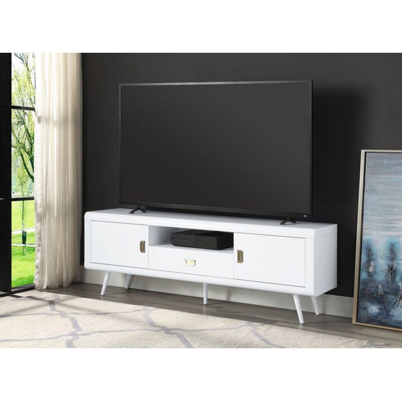 ACME Furniture - Pagan TV Stand - White High Gloss - LV00745