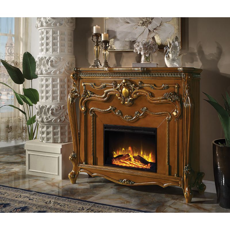 ACME Furniture - Picardy Fireplace - Honey Oak - AC01344