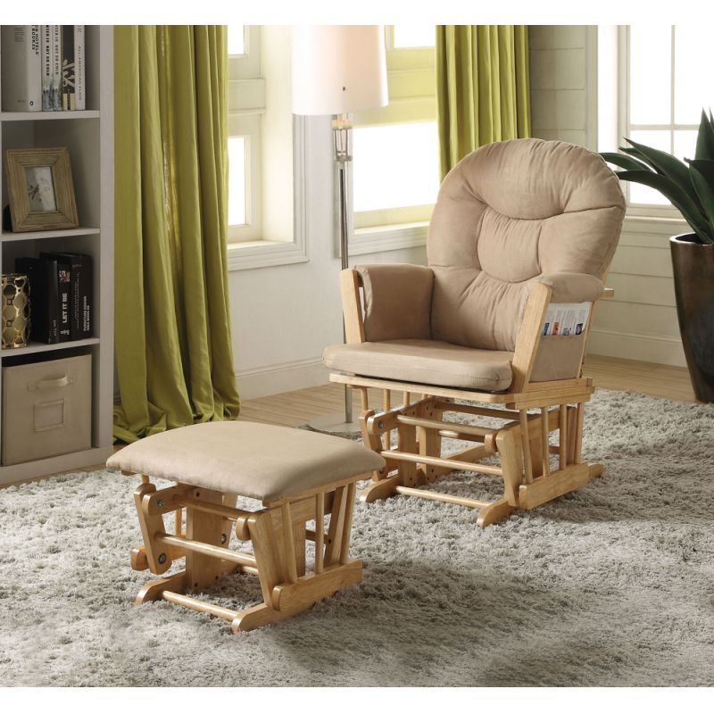 ACME Furniture - Rehan Glider Chair & Ottoman - 59332