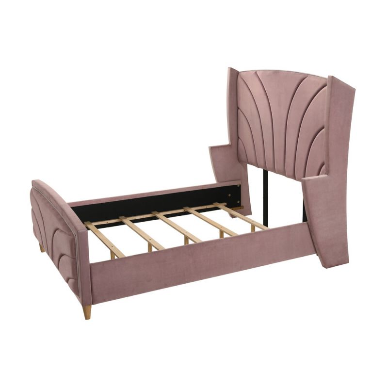 ACME Furniture - Salonia Queen Bed - Pink Velvet - BD01183Q