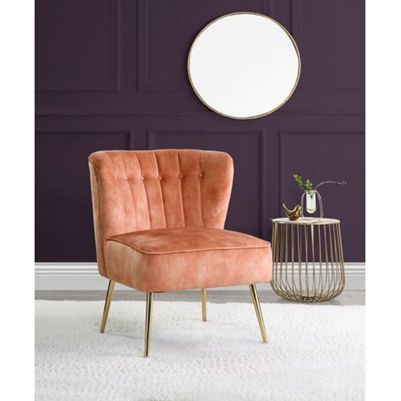 ACME Furniture - Sambell Accent Chair - Burnt Orange Velvet - AC00126