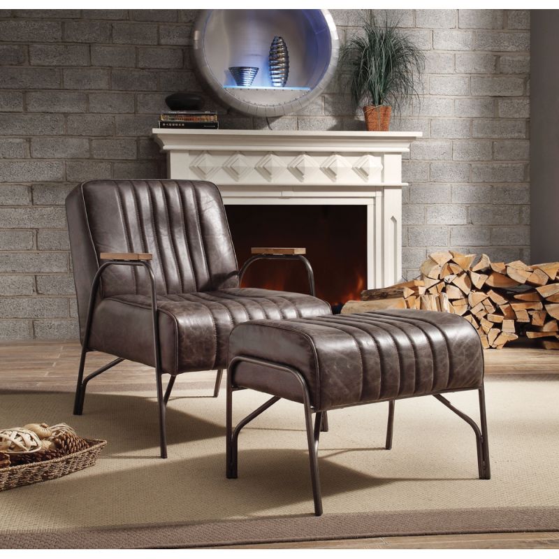 ACME Furniture - Sarahi Chair & Ottoman - 59597