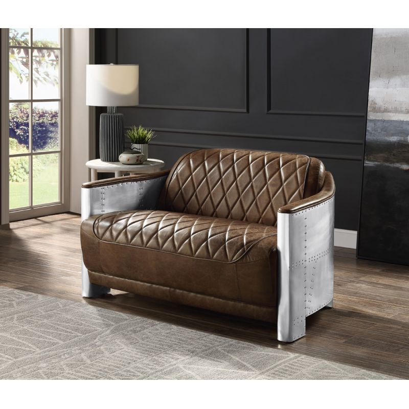 ACME Furniture - Sedna Loveseat - Espresso Top Grain Leather - LV01984