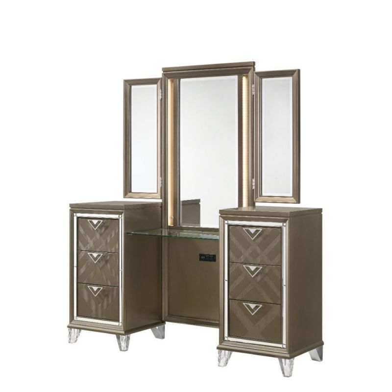 ACME Furniture - Skylar Vanity Desk & Mirror - 25327