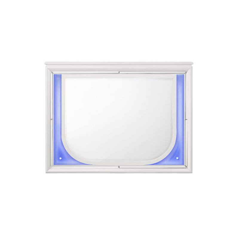ACME Furniture - Tarian Mirror w/LED - Pearl White - BD02319