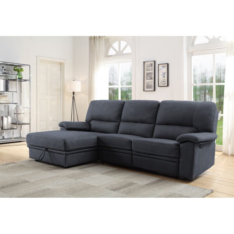 ACME Furniture - Trifora Reclining Sectional Sofa w/Storage - 51605