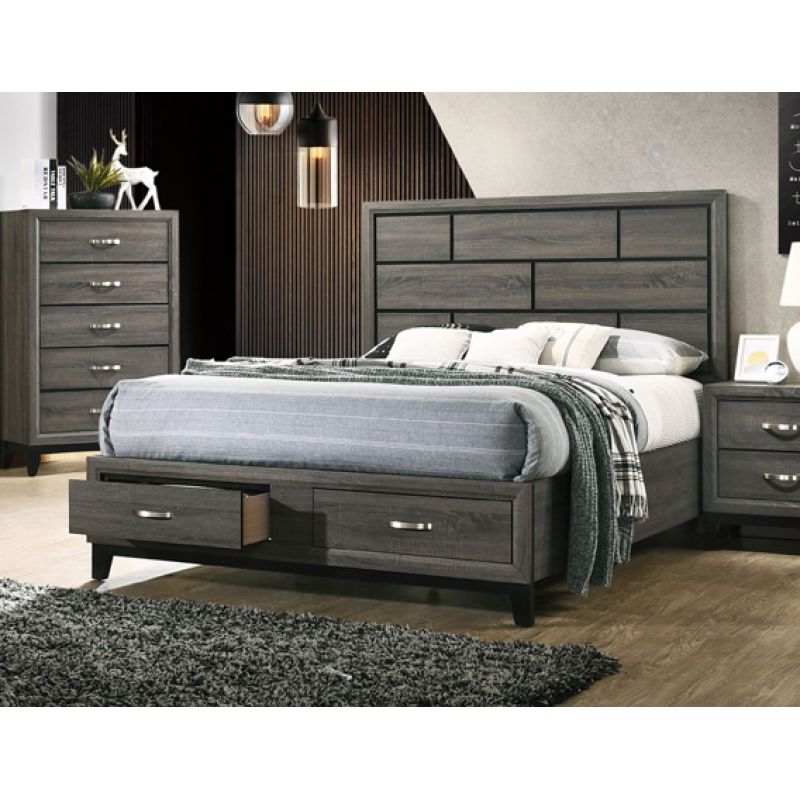 ACME Furniture - Valdemar Eastern King Bed w/Storage - 27057EK