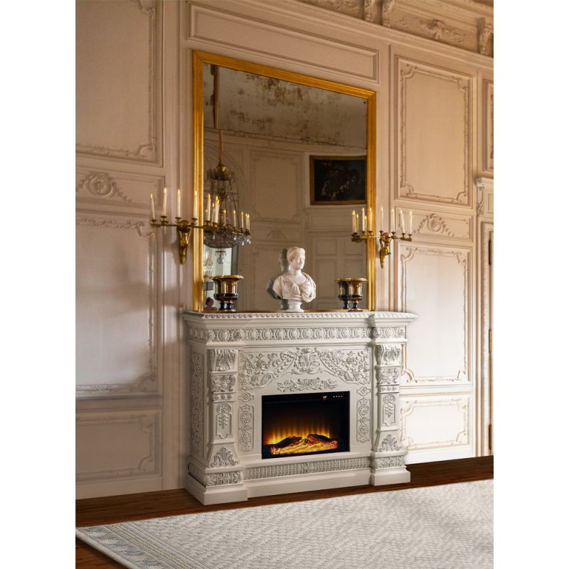 ACME Furniture - Vanaheim Fireplace - Antique White - AC01617