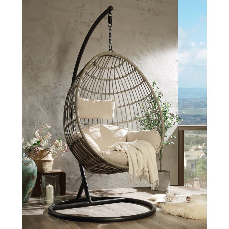 ACME Furniture - Vasant Patio Swing Chair with Stand - 45082