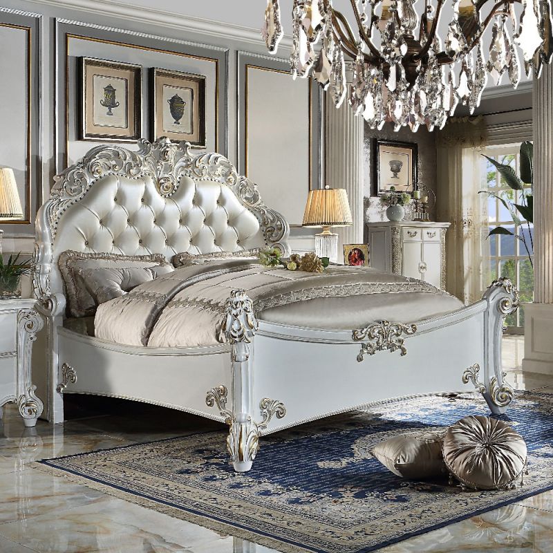 ACME Furniture - Vendome California King Bed - Antique Pearl - BD01504CK
