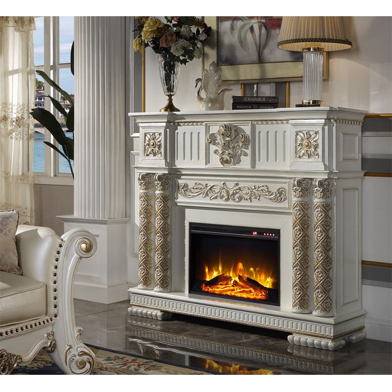 ACME Furniture - Vendome Fireplace - Antique Pearl - AC01313
