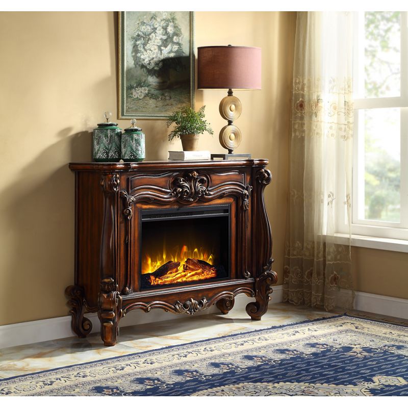 ACME Furniture - Versailles Fireplace - Cherry Oak - AC01315