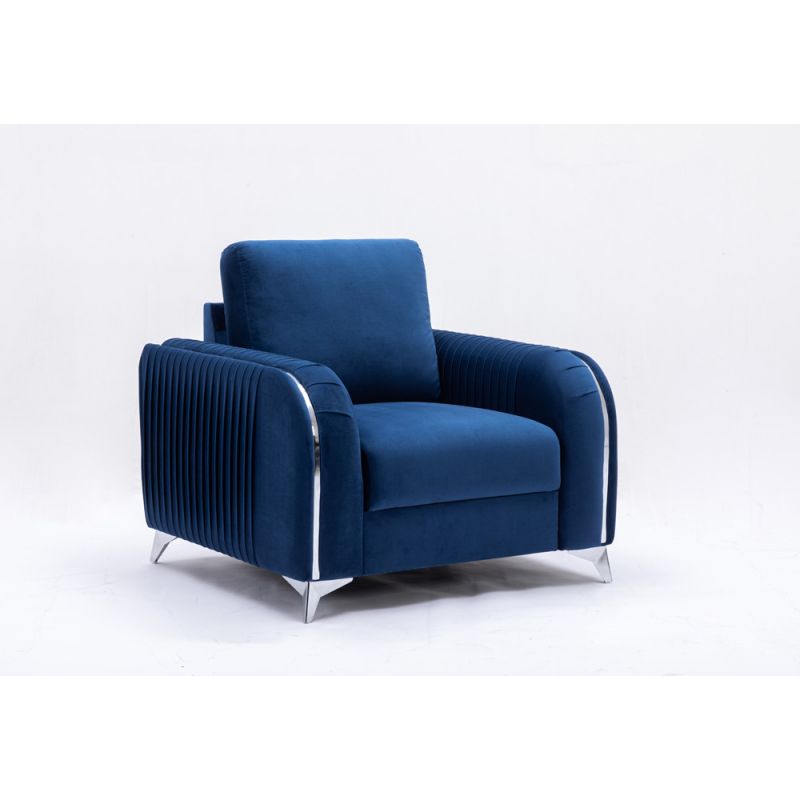 ACME Furniture - Wenona Chair - Blue Velvet - LV01776