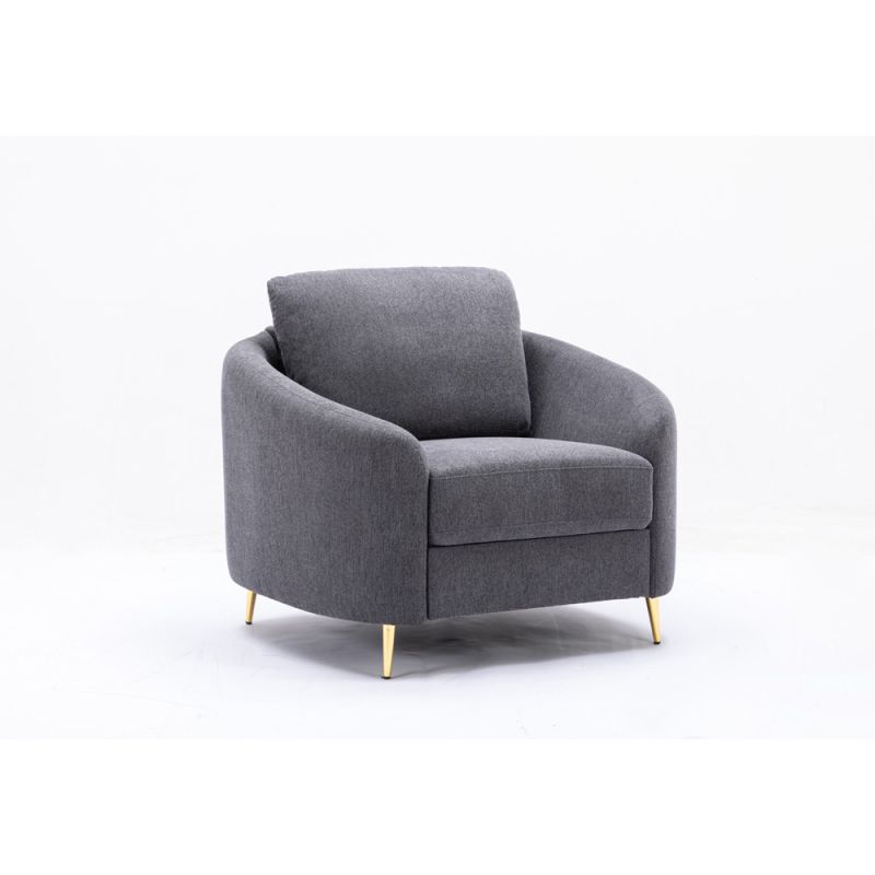 ACME Furniture - Yuina Chair - Gray Linen - LV01773