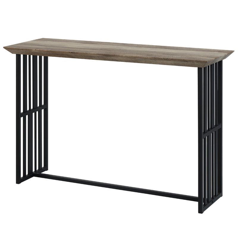 ACME Furniture - Zudora Sofa Table - Antique Oak & Black - LV01753