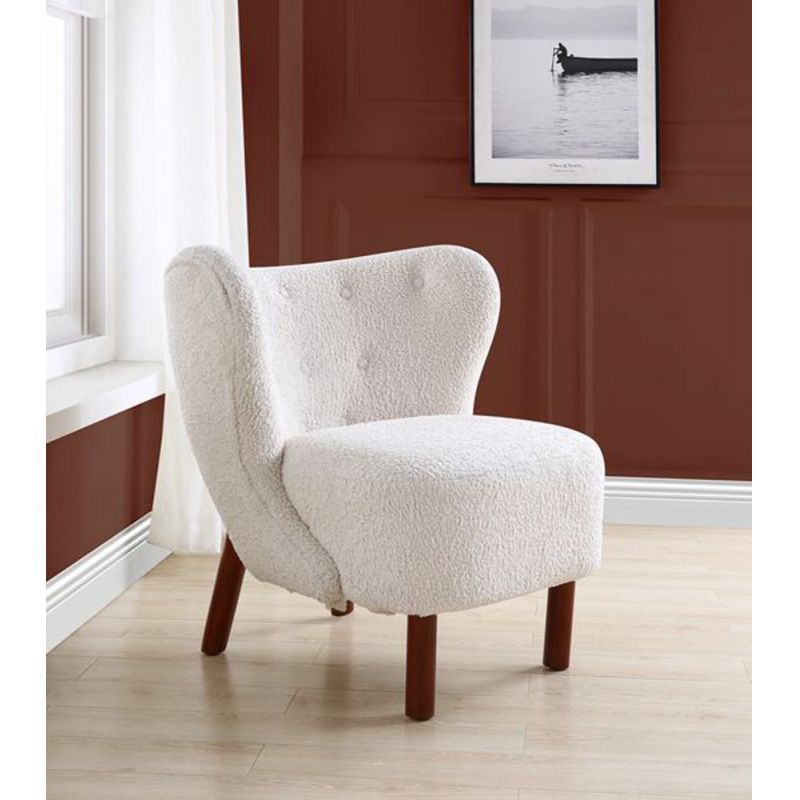 ACME Furniture - Zusud Accent Chair - White Teddy Sherpa - AC00228