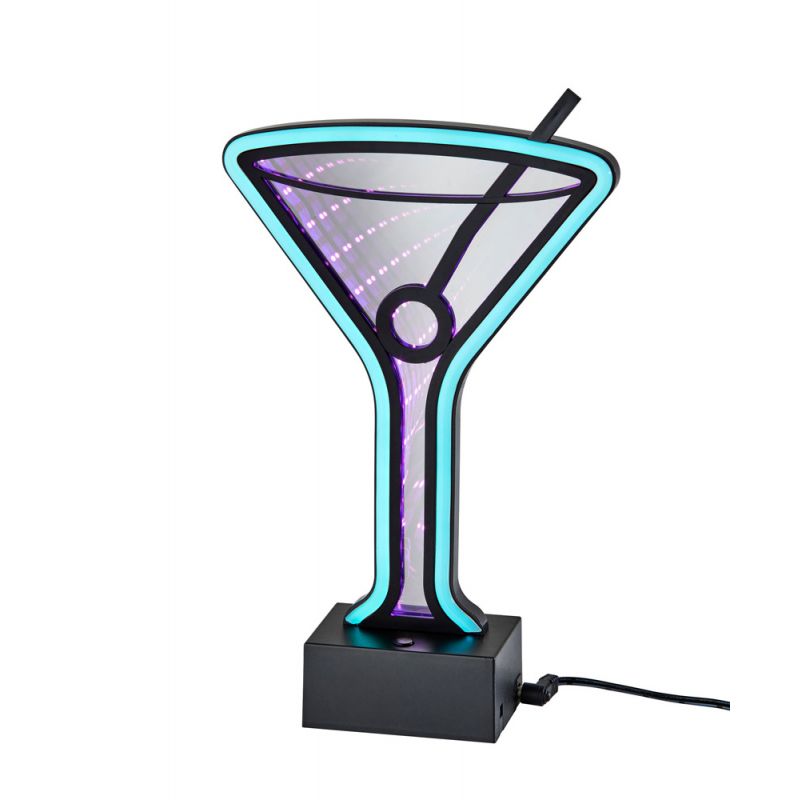 Adesso Home - Infinity Neon Martini Glass Table/Wall Lamp - SL3718-01