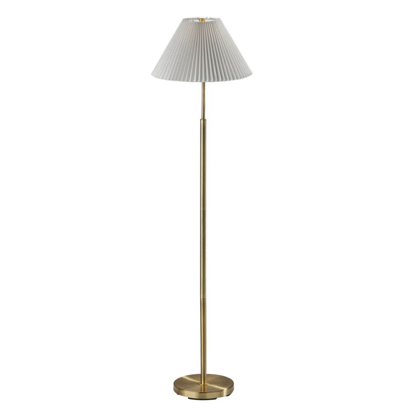 Adesso Home - Jeremy Floor Lamp- Antique Brass - SL9500-21