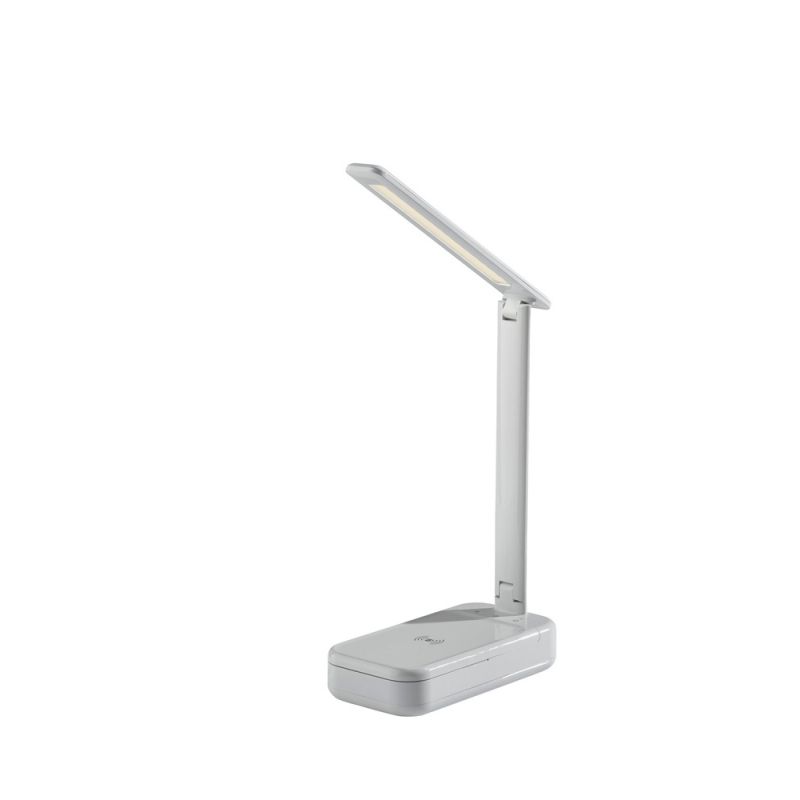 Adesso Home - UV-C Sanitizing Desk Lamp w. Wireless Charging & Smart Switch - SL4927-02