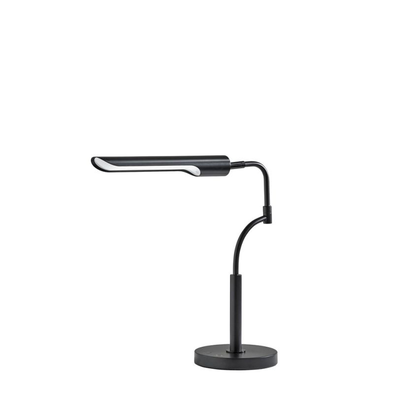 Adesso Home - Zane LED Desk Lamp w. Smart Switch- Black - 3957-01