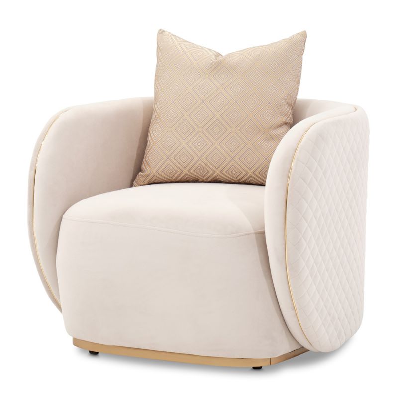 AICO - Ariana Accent Chair - Beige/Gold - LFR-ARNA835-BGE-806