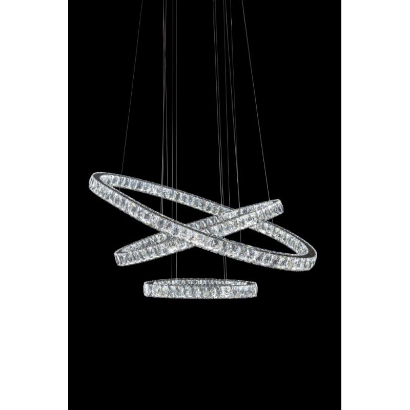 AICO by Michael Amini - Asteroids LED Chandelier, Large - LT-CH801
