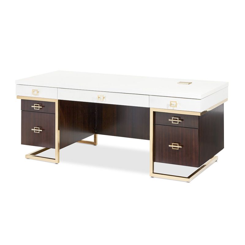 AICO - Belmont Place Desk - Espresso - 9085207-409