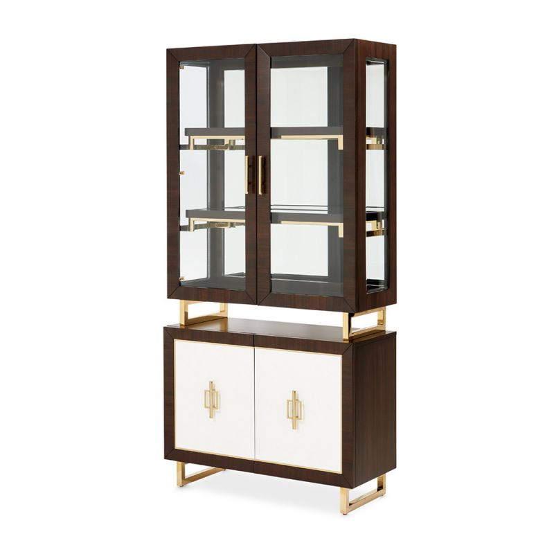 AICO - Belmont Place Display Cabinet - Espresso - 9085209-409