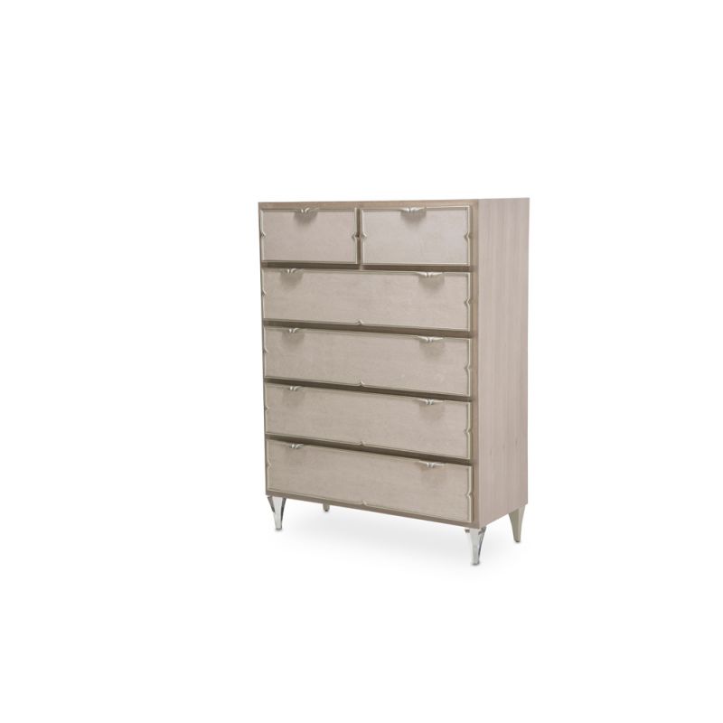 AICO by Michael Amini - Camden Court 6-Drawer Chest - Pearl - 9005070-126