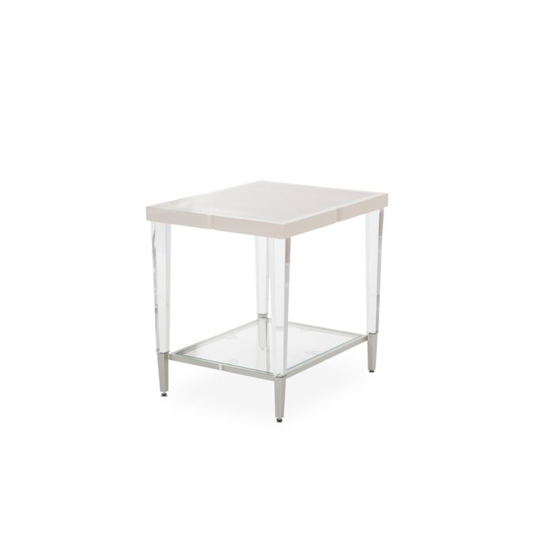 AICO by Michael Amini - Camden Court End Table - Pearl - 9005202-126