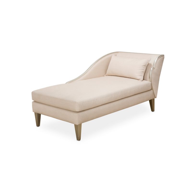 AICO by Michael Amini - Camden Court Left Arm Facing Chaise - Pearl/Platinum - 9005842-PEARL-125_CLOSEOUT