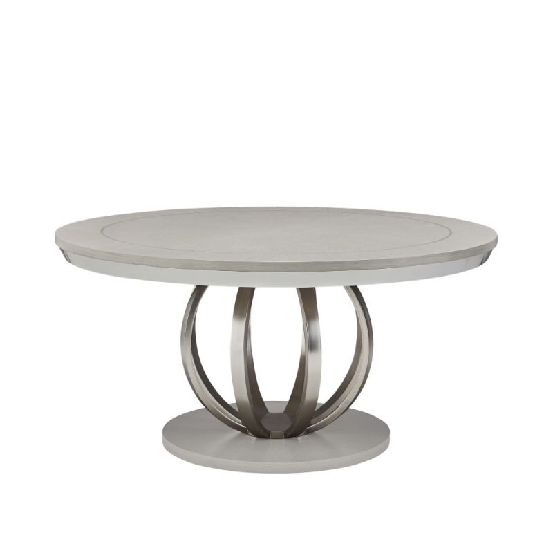 AICO by Michael Amini - Eclipse Round Dining Table - Moonlight Gray - KI-ECLP001-135