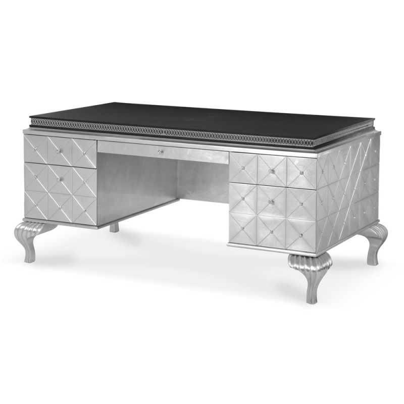 AICO by Michael Amini - Hollywood Swank Desk in Caviar - NT03207-85_CLOSEOUT