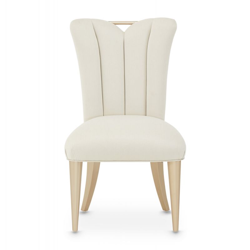 Aico by Michael Amini - La Rachelle Dining Side Chair (Set of 2) - Icicle/Champagne - 9034003-136