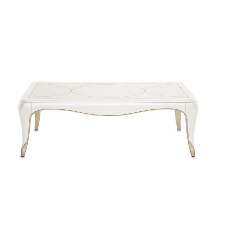 Aico by Michael Amini - London Place Rectangular Cocktail Table - Creamy Pearl - N9004201-112