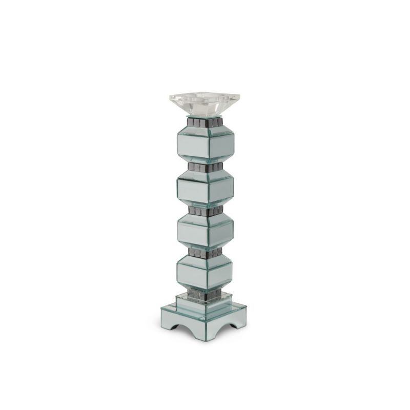 AICO by Michael Amini - Montreal - 4-Tier Mirrored Candle Holder with Crystals, Pack of 2 - FS-MNTRL156-PK2