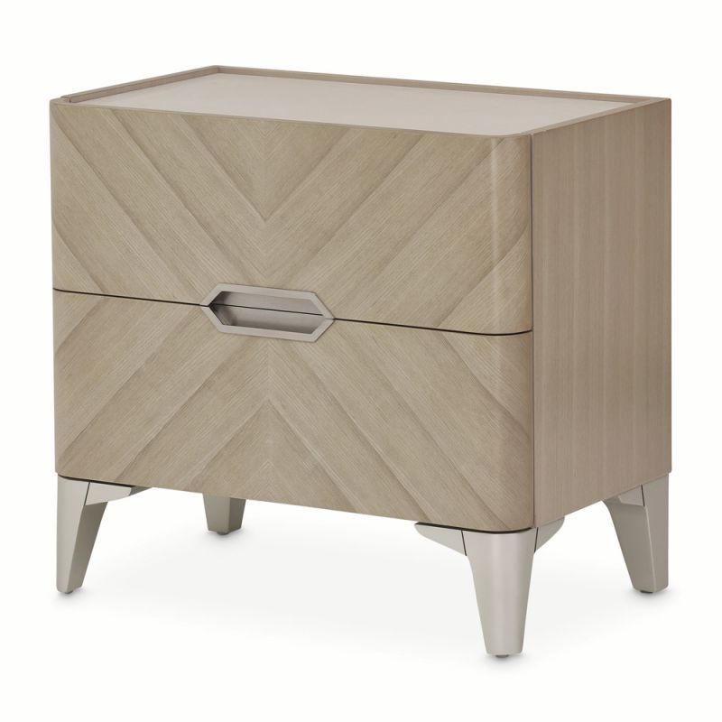 Aico by Michael Amini - Penthouse Nightstand - Ash Gray - N9033040-130