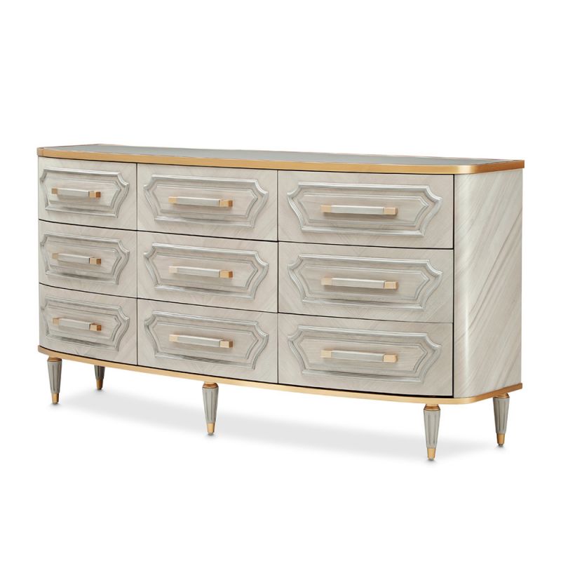 AICO - St. Charles Dresser - Dove Gray - 9088050SA-803