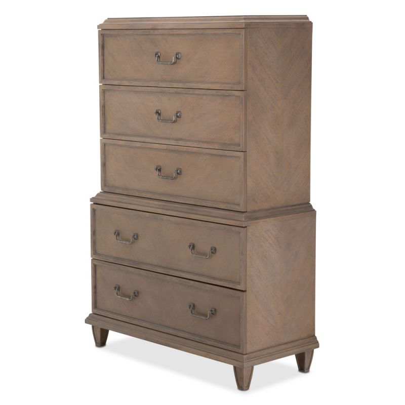 AICO by Michael Amini - Tangier Coast 5 Drawer Chest in Desert Sand
