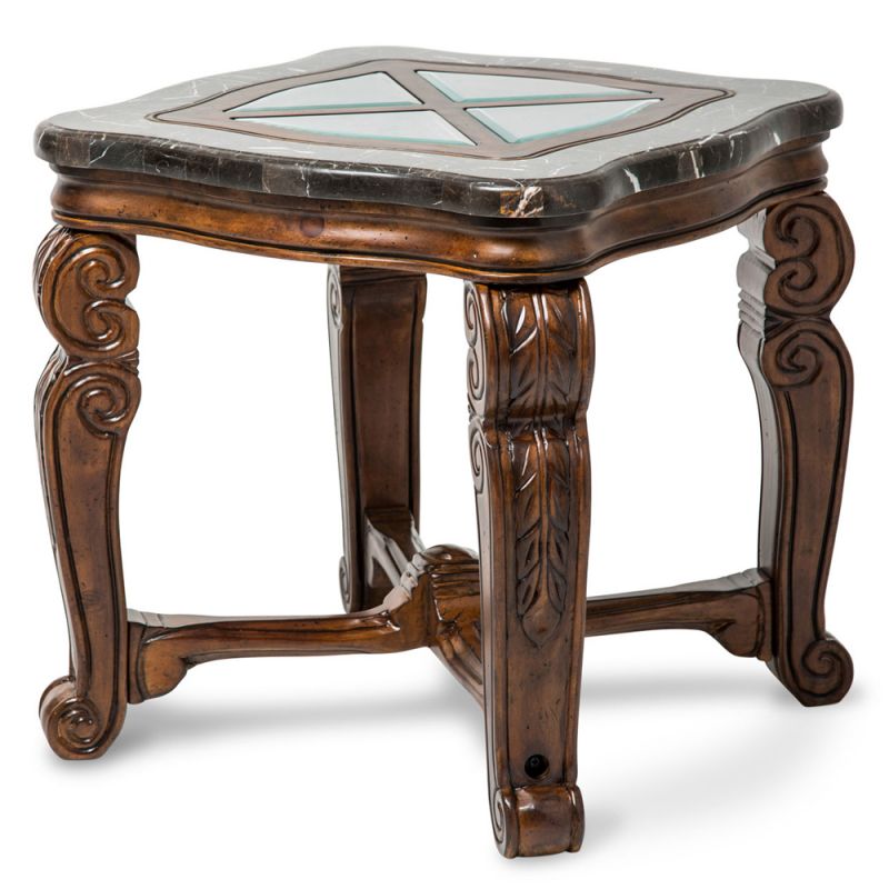 AICO by Michael Amini - Tuscano End Table in Melange - 34202-34_CLOSEOUT