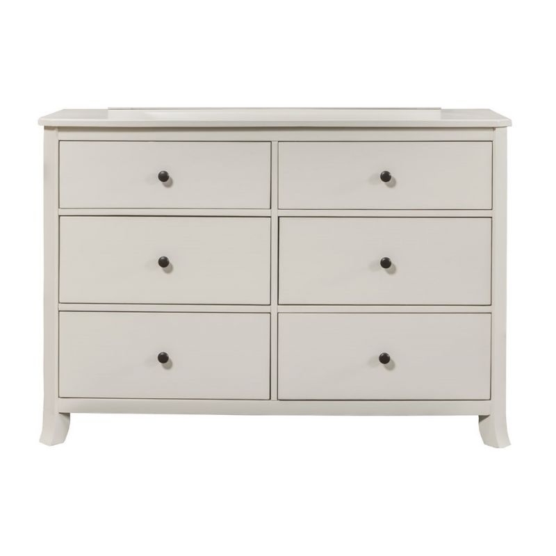 Alpine Furniture - Baker 6 Drawer Dresser, White - 977-W-03